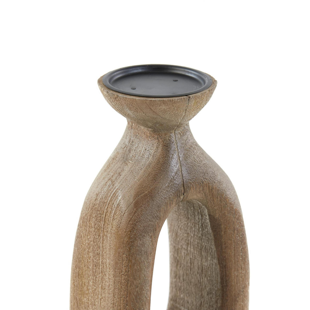 KERZENLEUCHTER Django Braun 14/12/45 cm - Braun, Holz (12/45/14cm) - Light & Living