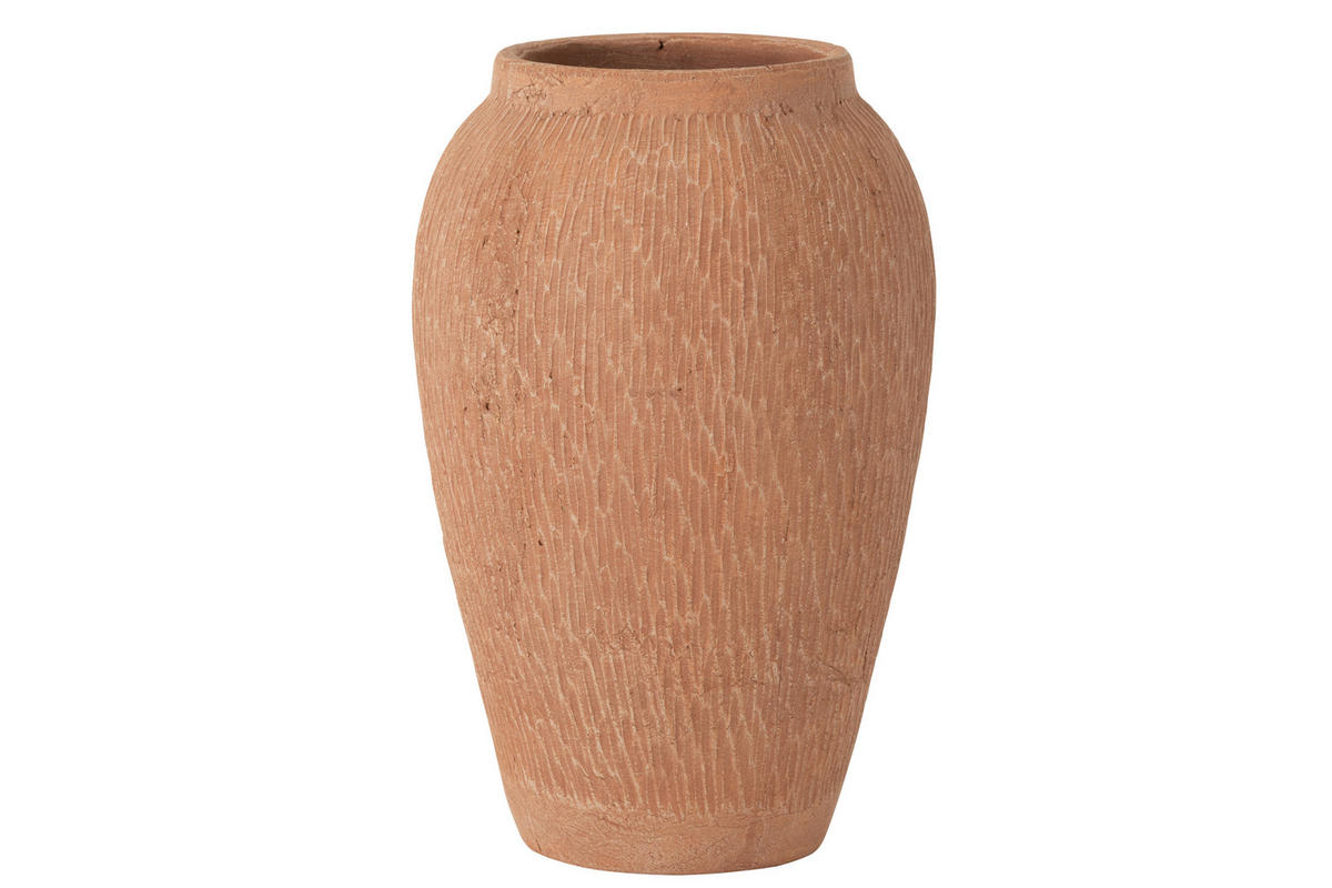 VASE KAI - Töpferei - Braun - L - 34,5 cm hoch - Braun, Keramik (34.5cm) - J-Line