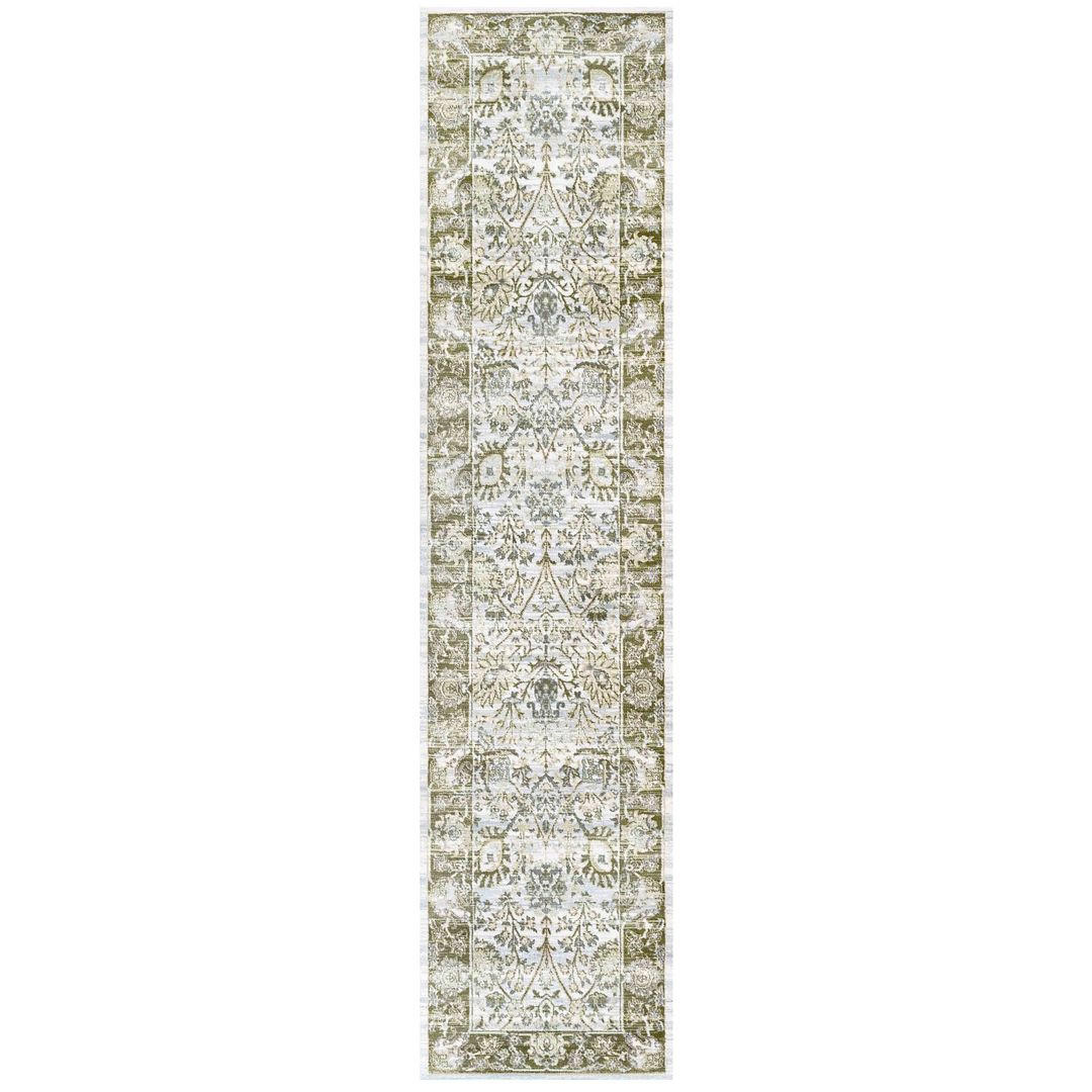TEPPICHLÄUFER Catalina Florrie Green Grün - Grün, Textil (61/239cm) - Kukoon Rugs