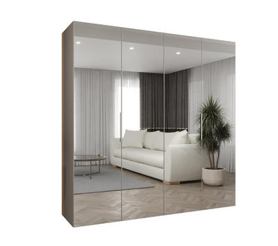 Möbel Kryspol Drehtürenschrank Kaschmir, Kaschmir 200x202x52 cm