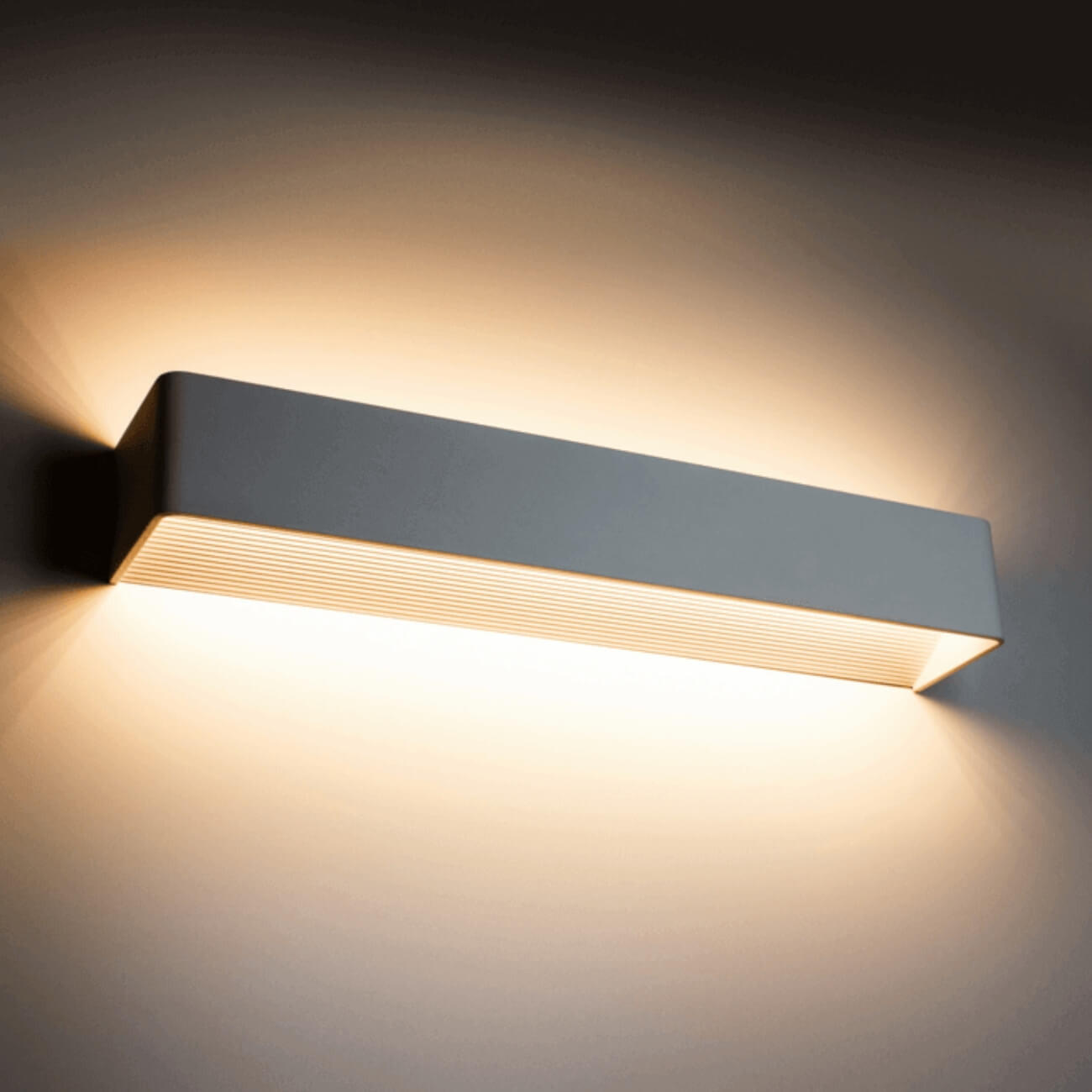 WANDLEUCHTE Quadra, Weiß, 53cm - Weiß, Metall (53/53/8cm) - KOSILUM