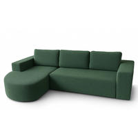 ECKSOFA Flaschengrün Vello Mit Schlaffunktion Links - Grün, Textil (270/165cm) - Sepro Meble