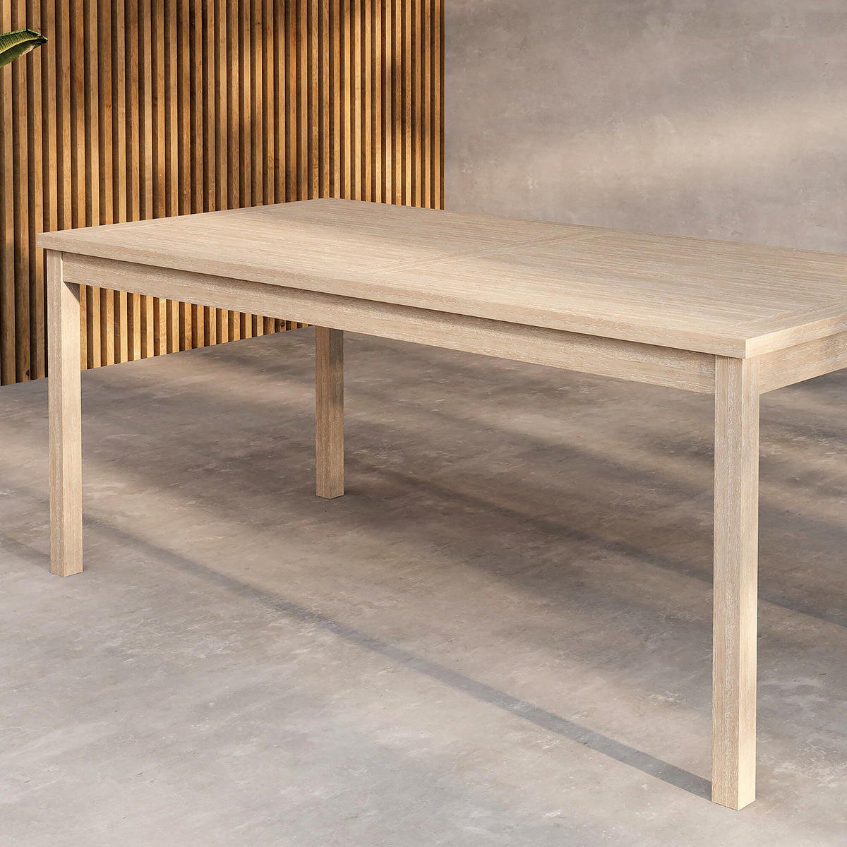GARTENTISCH - Weiß - Holz teilmassiv - 90 x 75 x 180 cm - Weiß, Holz (180/90/75cm) - home24