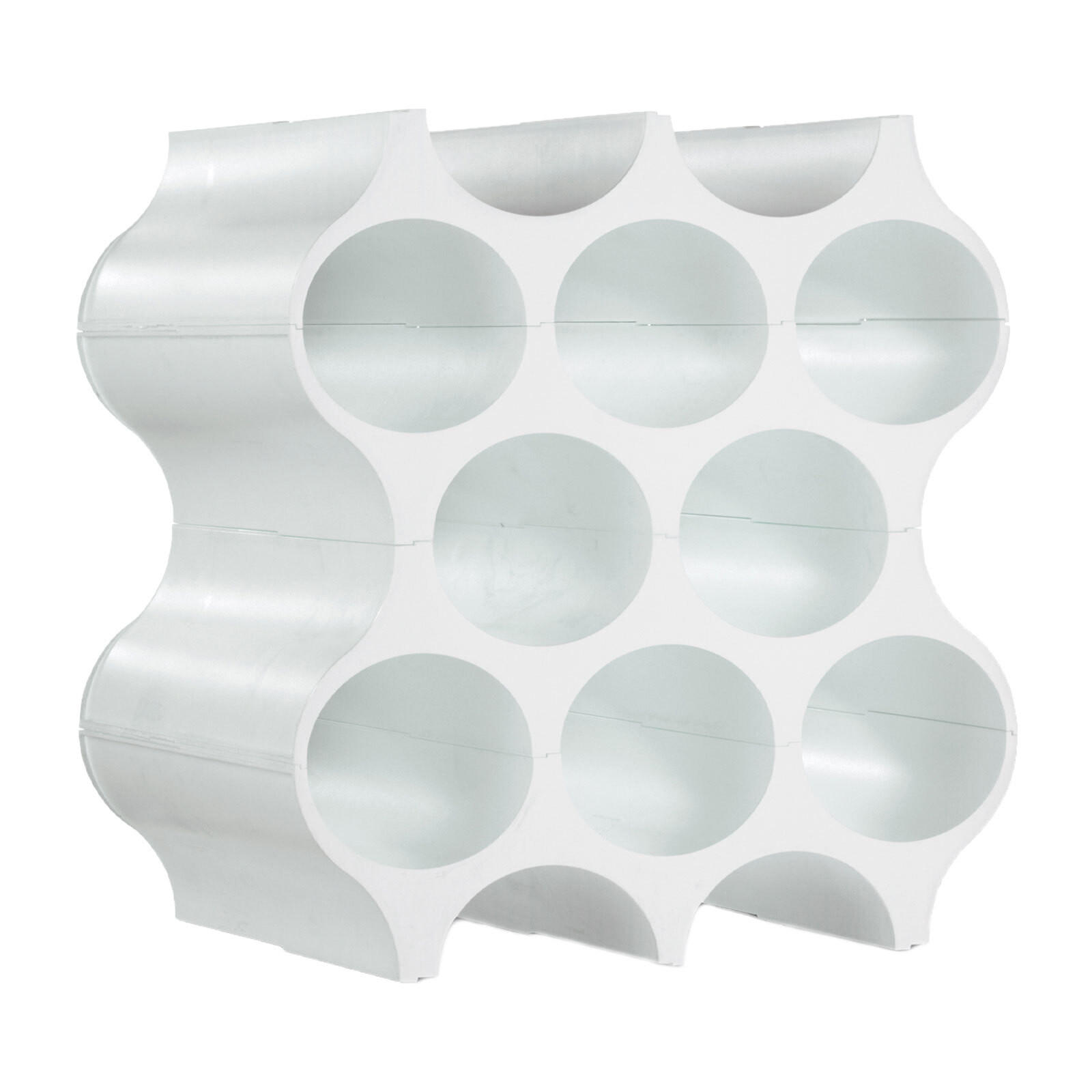 FLASCHENREGAL Set-Up cotton white ↕ 36,4 cm - Weiß, Kunststoff (35.3/36.4/23cm) - Koziol