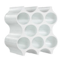 FLASCHENREGAL Set-Up cotton white ↕ 36,4 cm - Weiß, Kunststoff (35.3/36.4/23cm) - Koziol