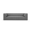 SOFA Ruby aus strukturiertem Stoff grau 3 Sitzplätze - Grau, Textil (93/69/232cm) - Micadoni