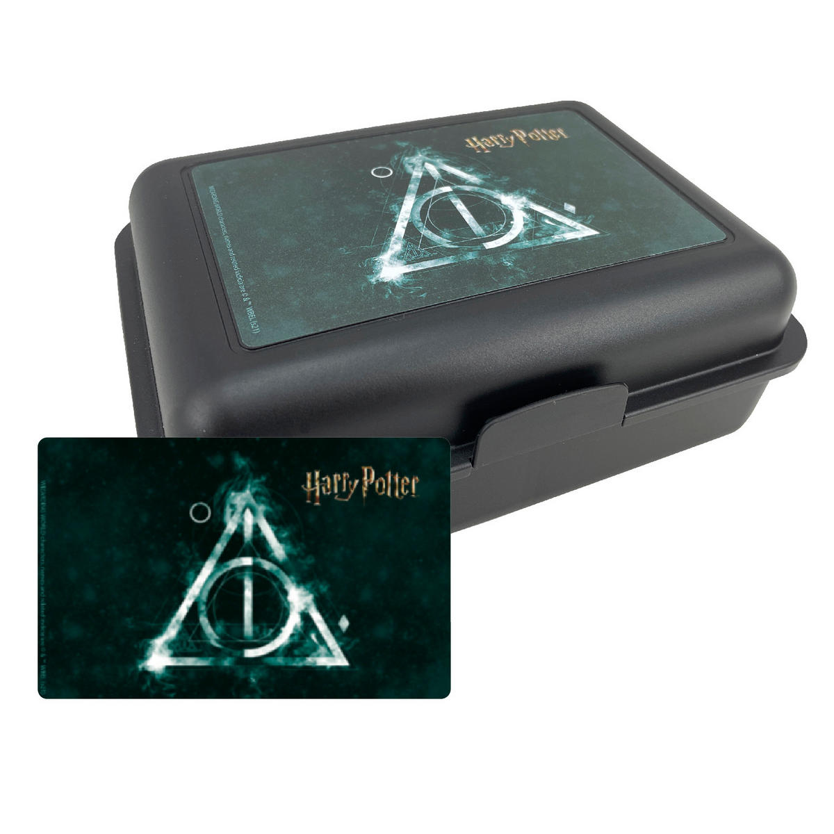 BROTDOSE Harry Potter Heiligtümer des Todes Schwarz 17,5 x 12,8 x 6,9 cm - Schwarz, Kunststoff (17.5/6.9/12.8cm) - United Labels