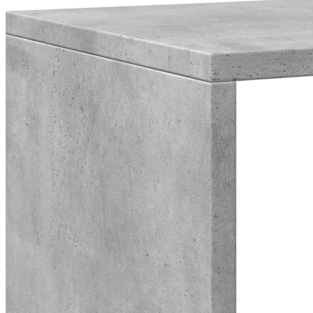 BÜCHERREGAL Betongrau 137,5/29/137,5 Cm Holzwerkstoff - Grau, Holzwerkstoff (29/137.5/137.5cm) - vidaXL