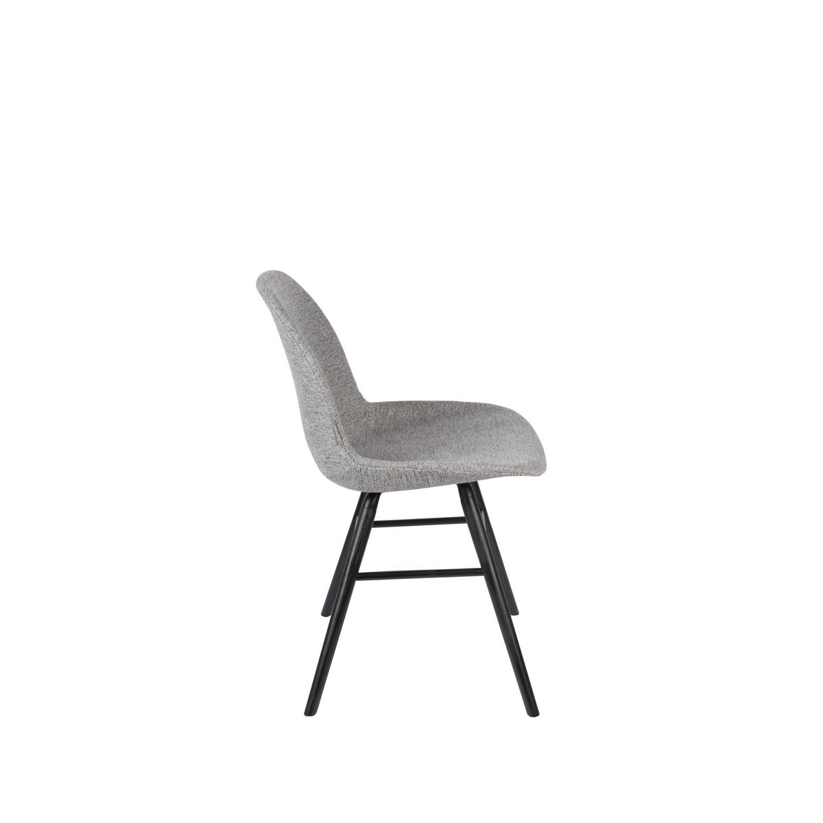 ESSZIMMERSTUHL Albert Kuip Soft Hellgrau - 2 er Set - Grau, Textil (49/81.5/55cm) - Zuiver
