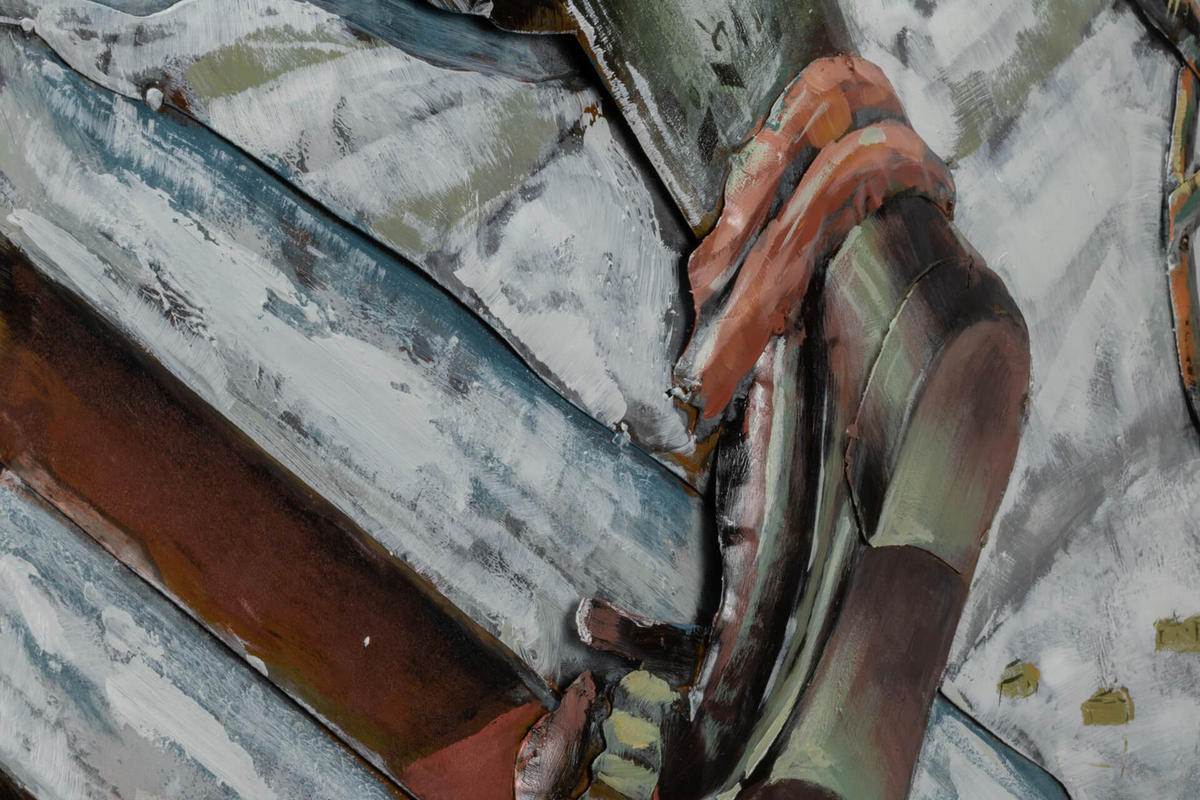 METALLBILD Braun 60/90 cm - Braun, Metall (4.2/90cm) - KUNSTLOFT