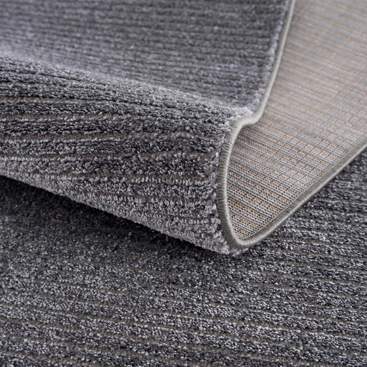 KURZFLOR-TEPPICH Fancy 900 Grau 200x200 cm rund - Grau, Textil (200/200cm) - carpet city