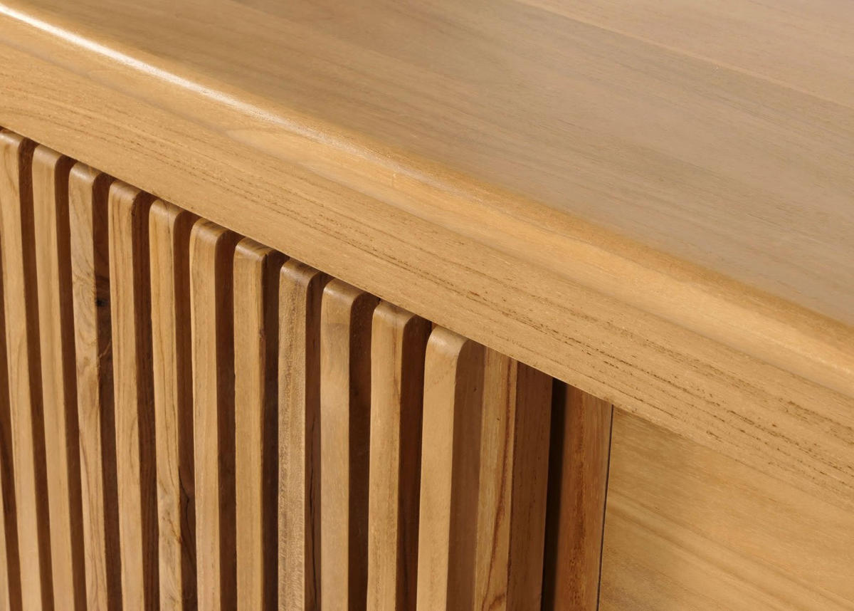 TEAK-KOMMODE Braun - Braun, Holz (106/81/55cm) - MCW