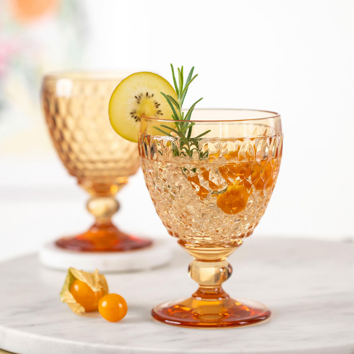 WEIN- & LONGDRINKGLÄSER Boston Coloured saffron 12er Set - Gelb, Glas - Villeroy & Boch
