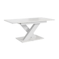 ESSTISCH RUDEN Ausziehbar 140 - 180 / 80 x 76 cm - Hellgrau/Weiß, Holz (140/80/76cm) - MASSENO