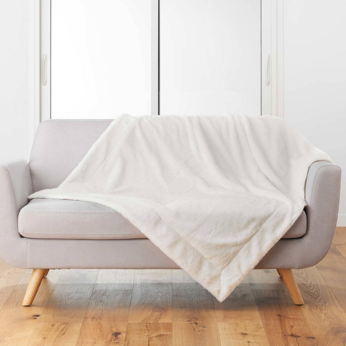 TAGESDECKE Caresse 125/150 cm - Creme, Textil (150/125cm) - Douceur d´intérieur