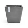 BLUMENTOPF Rotterdam 29,5/29,5/26,4 cm Grau - Grau, Kunststoff (29.5/26.4cm) - Ecopots