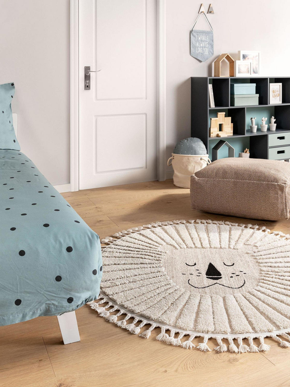 KINDERTEPPICH Momo Cream ø 120 cm rund - Beige, Naturmaterialien/Textil (120/1cm) - KUNSTLOFT