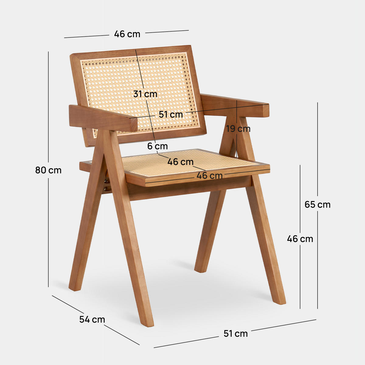 ESSZIMMERSTUHL Nelha Walnuss 51 cm x 80 cm 2er-Set - Walnussfarben, Holz (51/80/54cm) - Klast Home