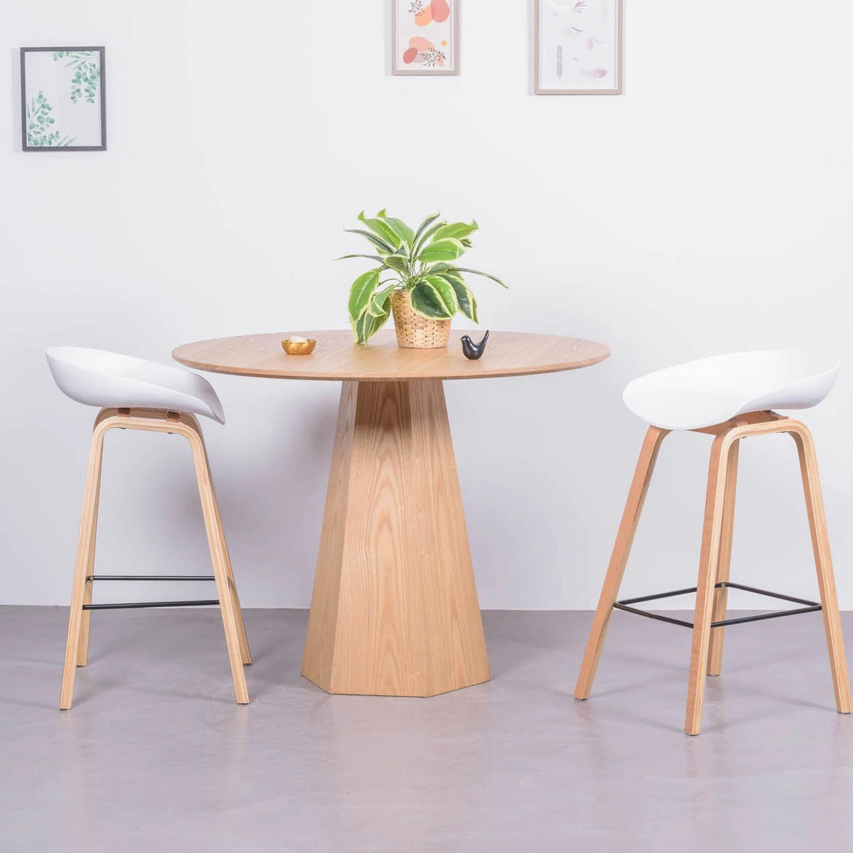 HOCKER Kunststoff Weiß - Weiß, Kunststoff (49/76/45cm) - Nest Dream