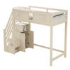 HOCHBETT 90/200 cm natur aus Massivholz mit Sicherheitsumrandung und austauschbarer Leiter - Naturfarben, Holzwerkstoff (90/200cm) - OKWISH