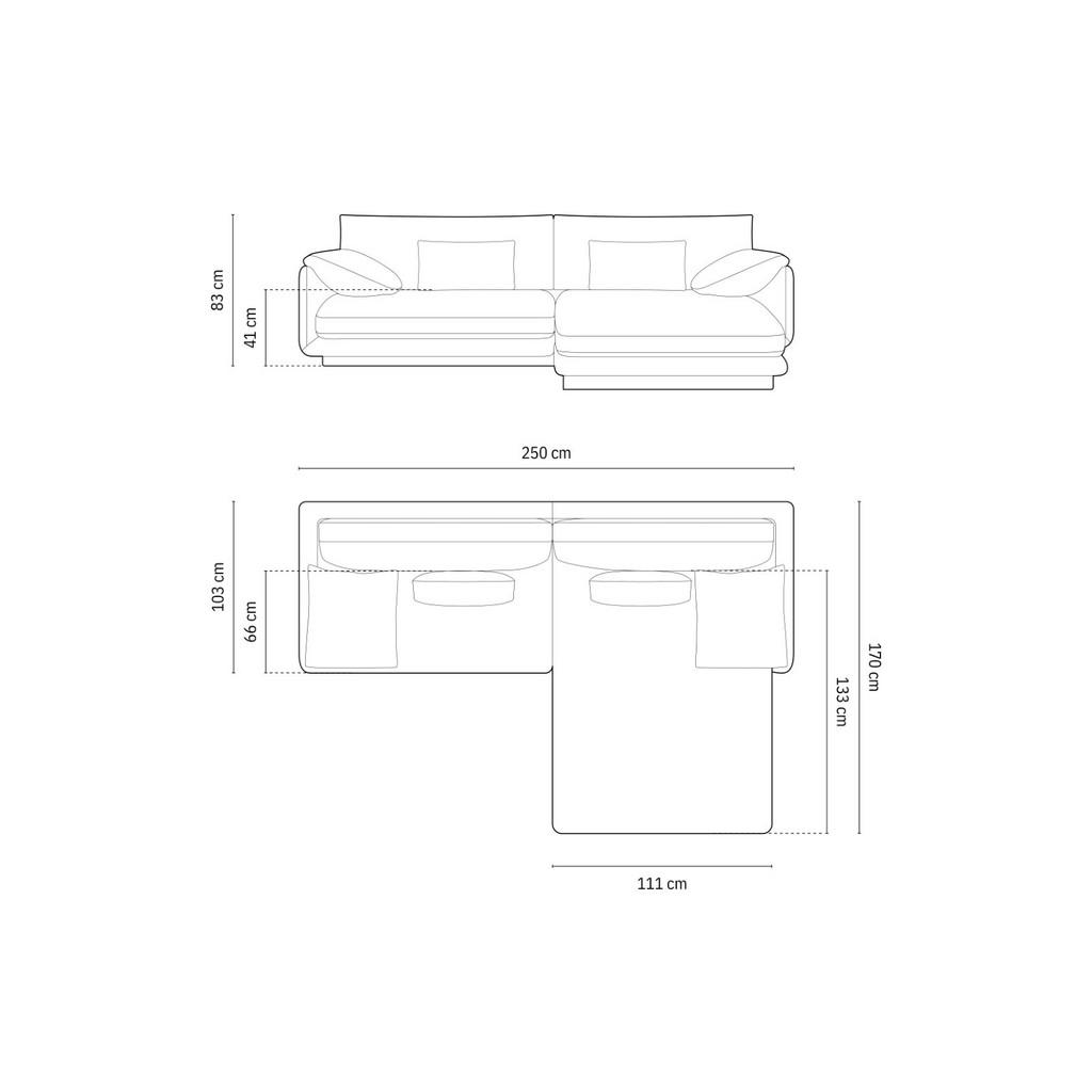 Thumbnail - Micadoni Ecksofa, Graubraun, Textil, 4-Sitzer, L-Form, 250x170 cm, Hergestellt in Europa, Oeko-Tex®, Wohnzimmer, Sofas &...