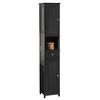 HOCHSCHRANK Dunkelgrau - Grau, Holzwerkstoff (32/170/30cm) - SoBuy