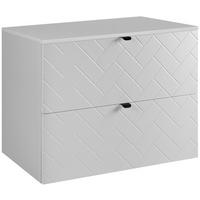 WASCHBECKUNTERSCHRANK TREND Weiß matt 80/46/60 cm - Weiß, Holzwerkstoff (80.6/60/46cm) - Rodan