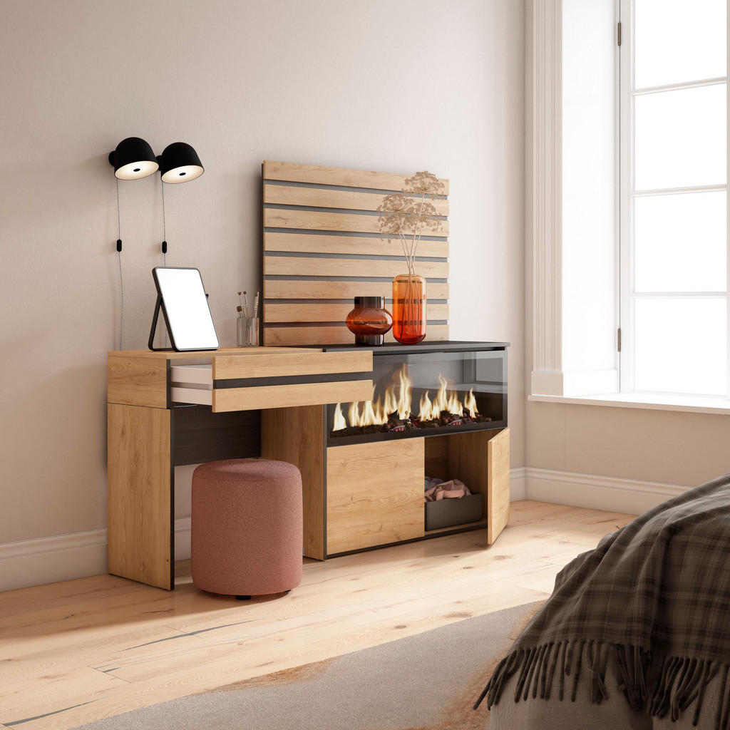 Thumbnail - Skraut Home Sideboard, Eiche, Holzwerkstoff, Rechteckig, 177x145x35 cm, Wohnzimmer, Kommoden & Sideboards, Sideboards