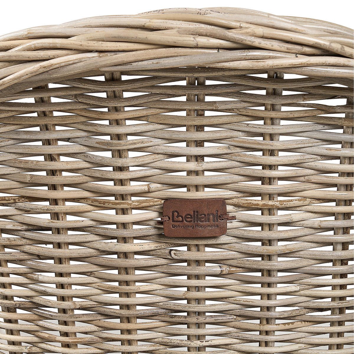 GARTEN SESSEL Beige Susua II - Beige/Naturfarben, Naturmaterialen (56/87/68cm) - Beliani