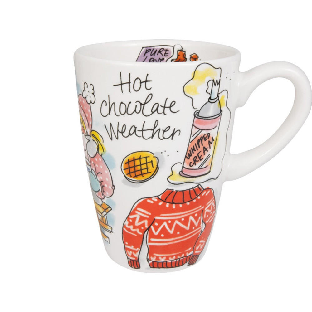 SET 2-tlg. Hot Chocolate Weather in Bunt - 0,5 L - Multicolor, Keramik (0.5L) - Blond Amsterdam
