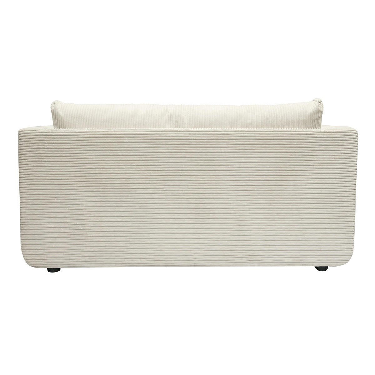 SCHLAFSOFA 2-Sitzer Beige Cordstoff LEON - Beige, Textil (71/78/147cm) - Miliboo