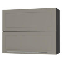 KÜCHENHÄNGESCHRANK Kvantum W8B/90 Beige Matt / Schwarz Matt 90 / 32,5 / 72cm - Beige/Schwarz, Holz/Holzwerkstoff (90/72/36cm) - Feldmann-Wohnen