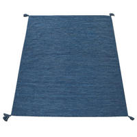 NATURFASERTEPPICH 80/150 cm Kilim 210 - Blau, Naturmaterialien (80/150cm) - Paco Home