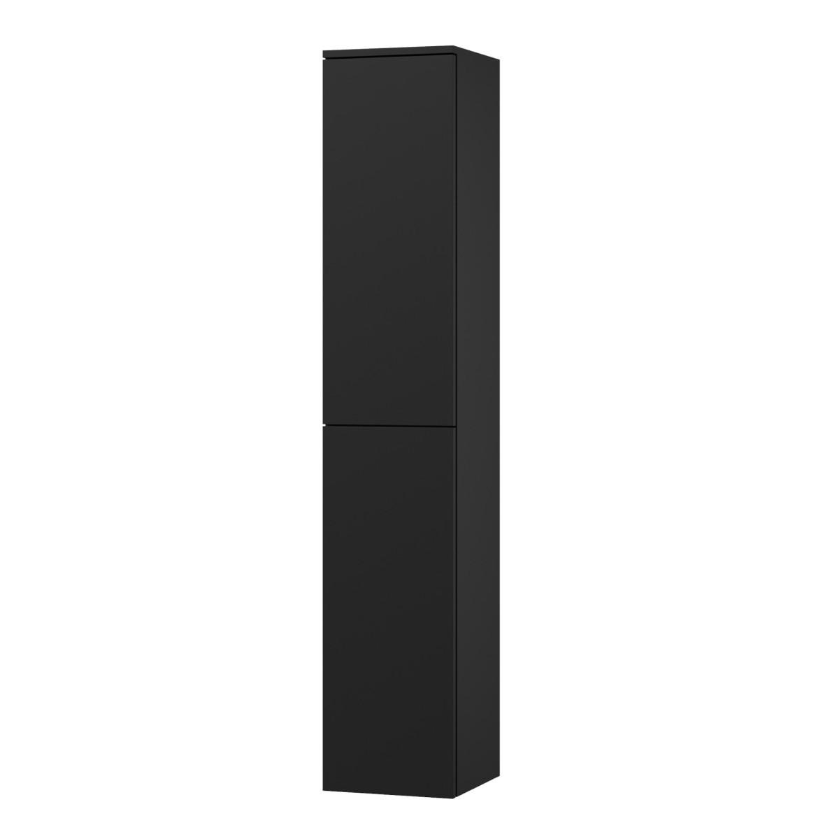 HOCHCHRANK Color 2D 160 Schwarz - Schwarz, Holzwerkstoff (30/160/30cm) - mzm24