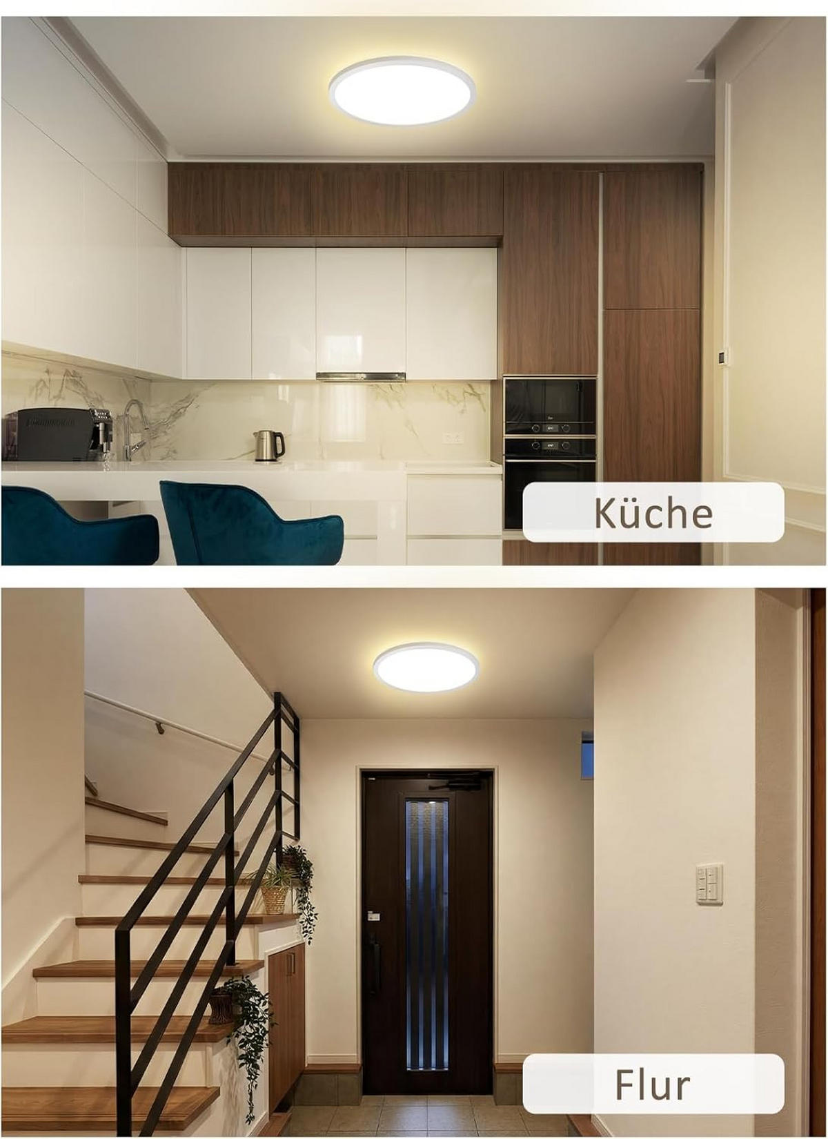 LED-DECKENLEUCHTE 29.3/29.3/3cm - Weiß, Kunststoff (29.3/29.3/3cm) - Nettlife