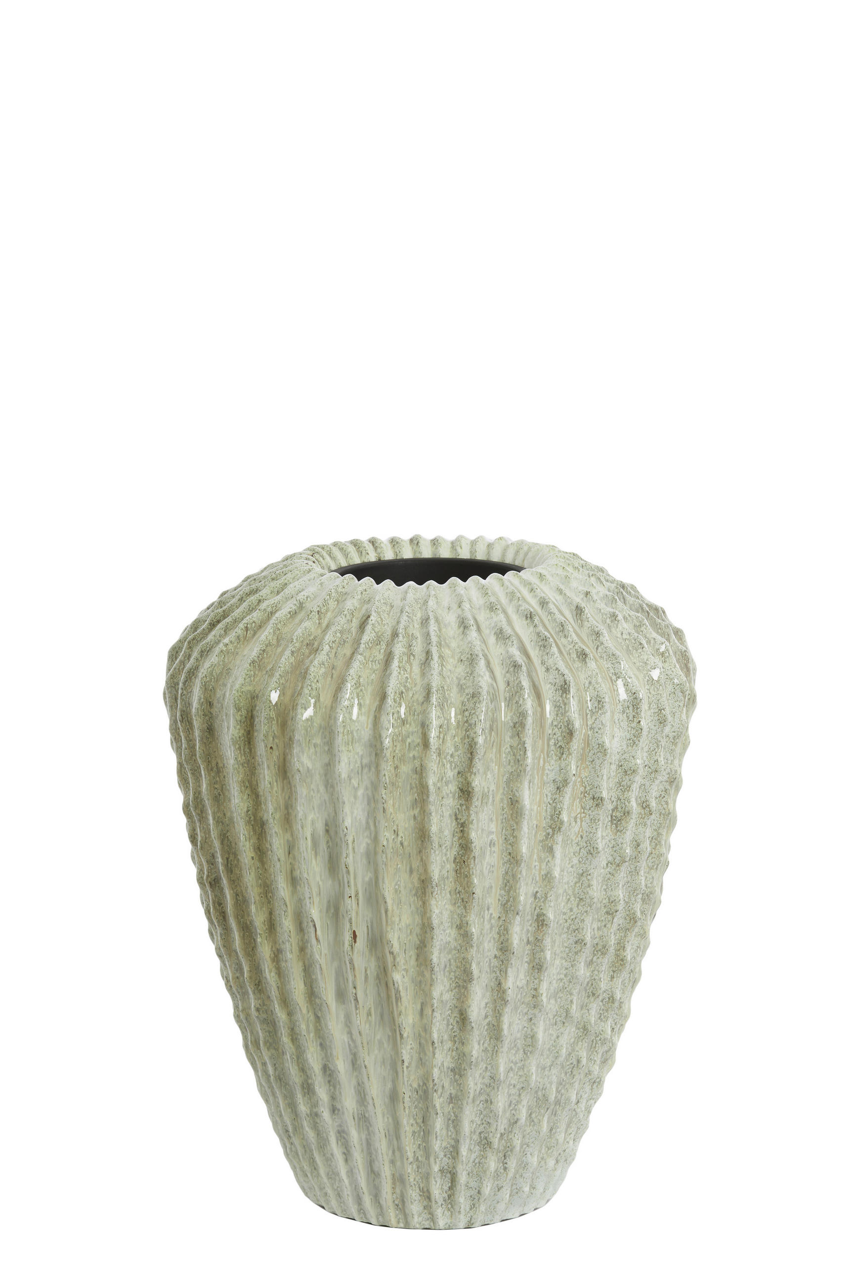 VAZE Cacti Grün 52/52/65 cm - Grün, Stein (65cm) - Light & Living