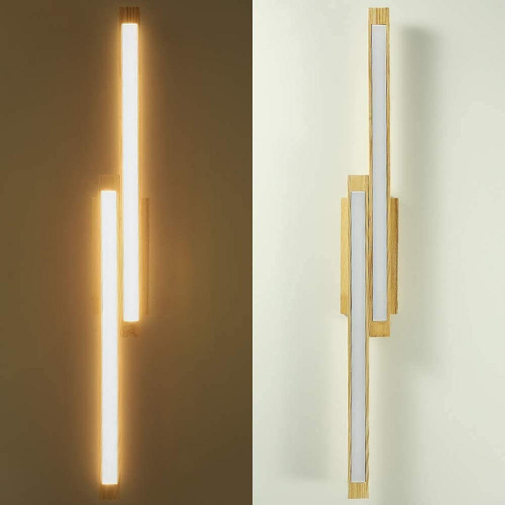 Thumbnail - Nettlife Led-Deckenleuchte, Braun, Holzwerkstoff, 11x8x90 cm, Lampen & Leuchten, LED Beleuchtung, LED-Deckenleuchten