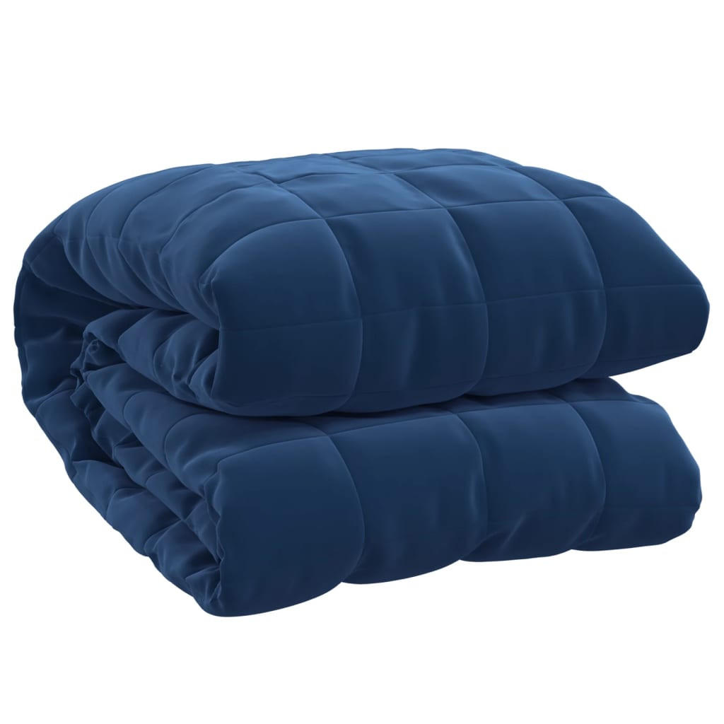 vidaXL Gewichtsdecke Blau 200x220 cm