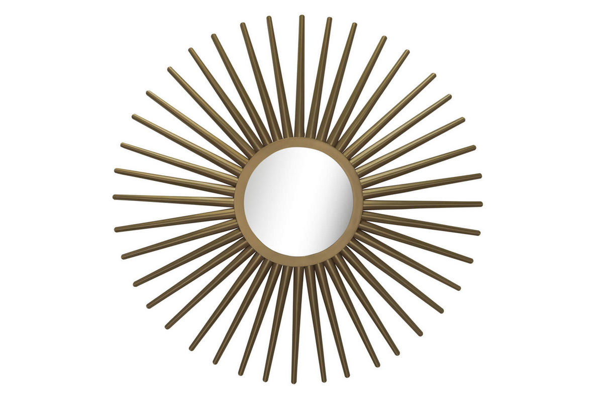 WANDSPIEGEL Gold 92/92 cm - Goldfarben, Metall (7.1/92/3cm) - KUNSTLOFT