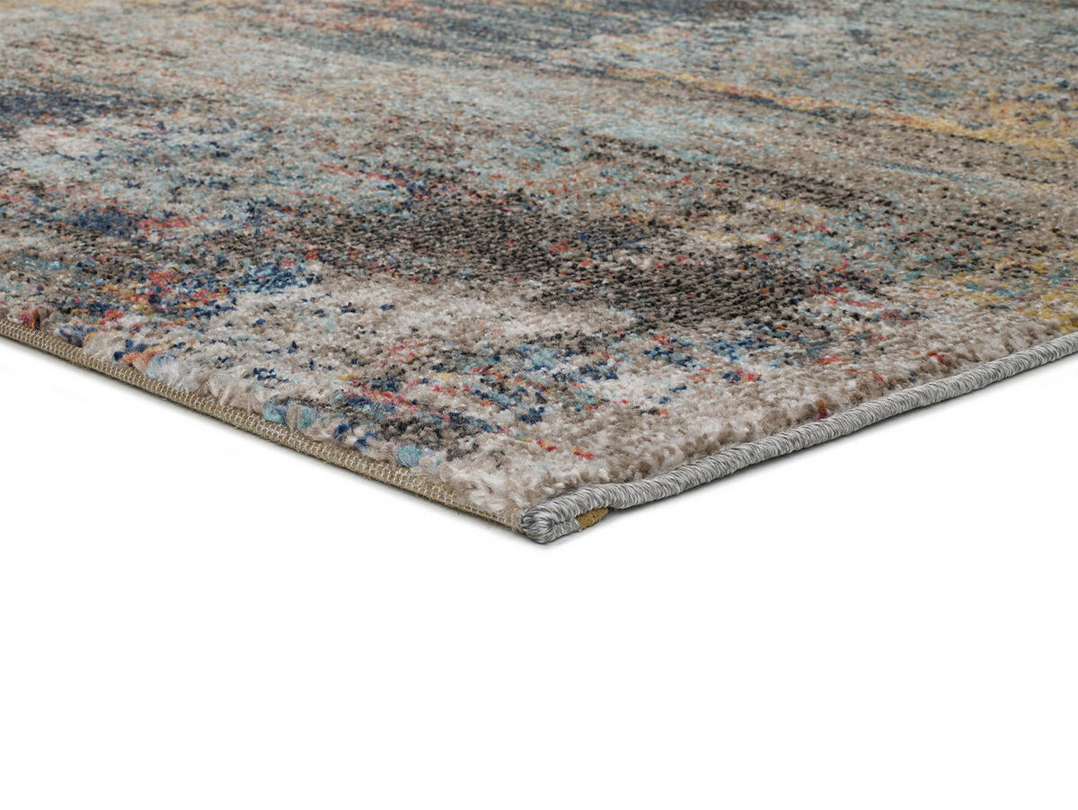 WEBTEPPICH Mehrfarbig Amira 140/200 cm - Pastellblau/Beige, Naturmaterialien/Textil (140/200cm) - Atticgo