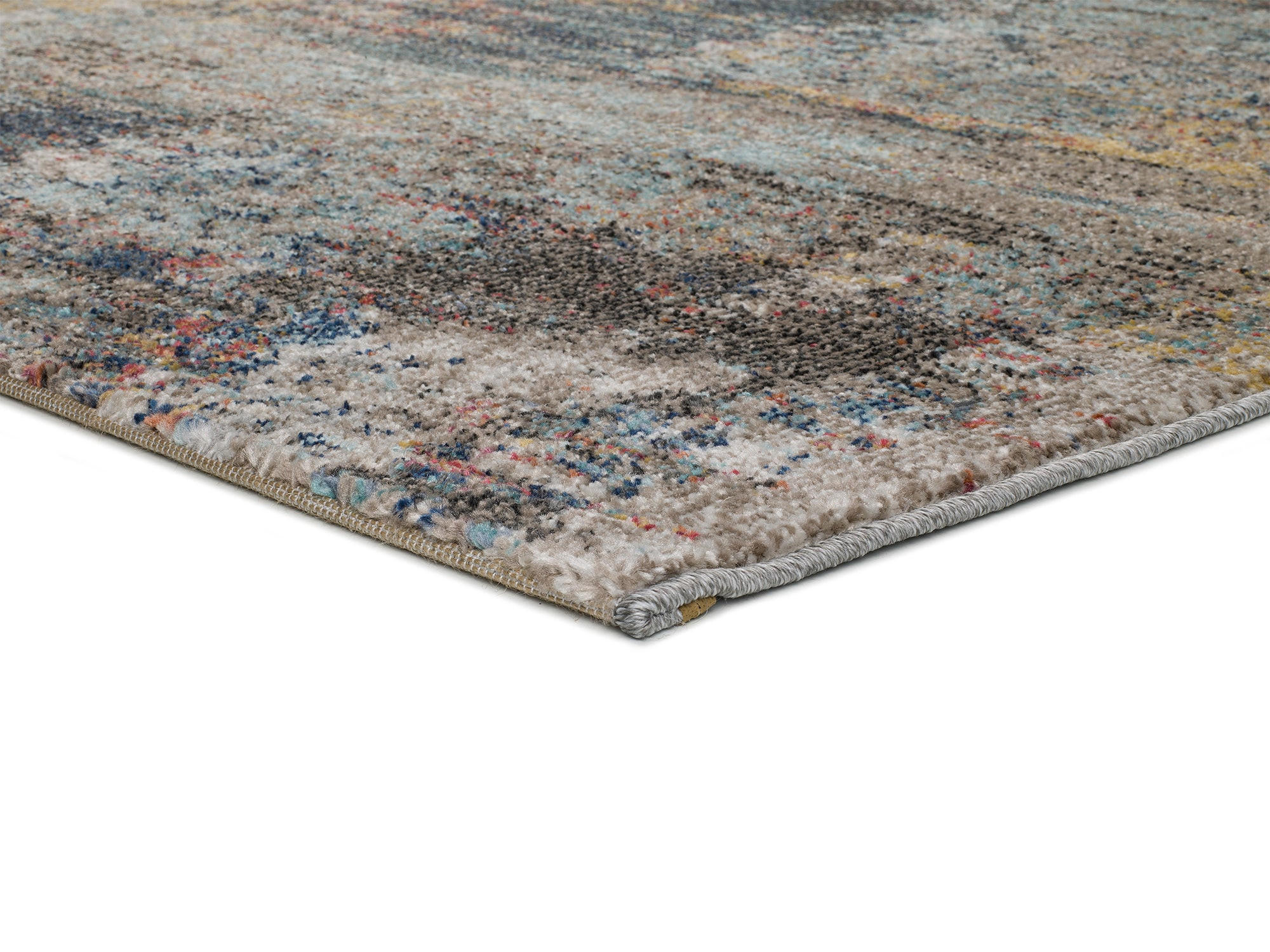 Thumbnail - Atticgo Webteppich, Mehrfarbig, Pastellblau, Beige, Rosa, Textil, Abstrakt, Rechteckig, 160x230 cm, Oeko-Tex® Standard 1...