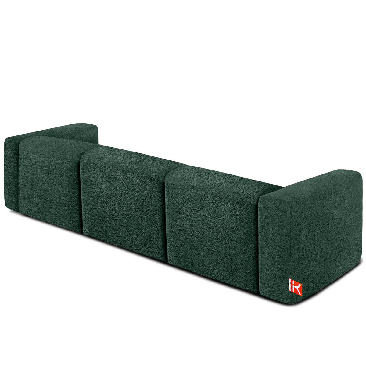 3-SITZER SOFA BUFFO, Dunkelgrün - Dunkelgrün, Holz/Holzwerkstoff (290/73/96cm) - KONSIMO®