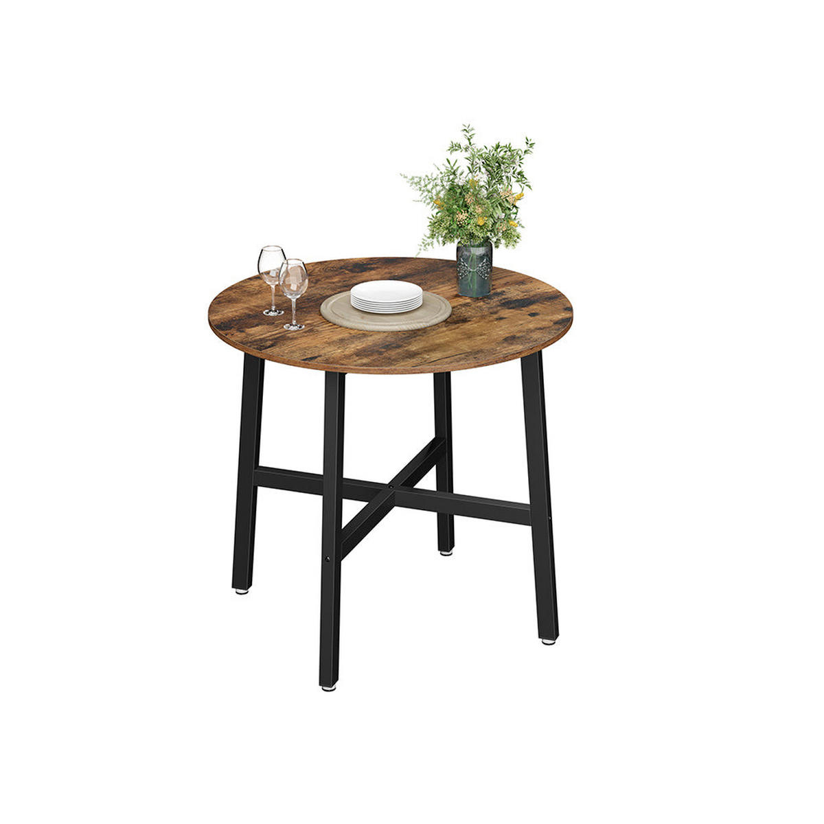 KÜCHENTISCH ESSTISCH - Braun, Holzwerkstoff (80/80/75cm) - Hansiro