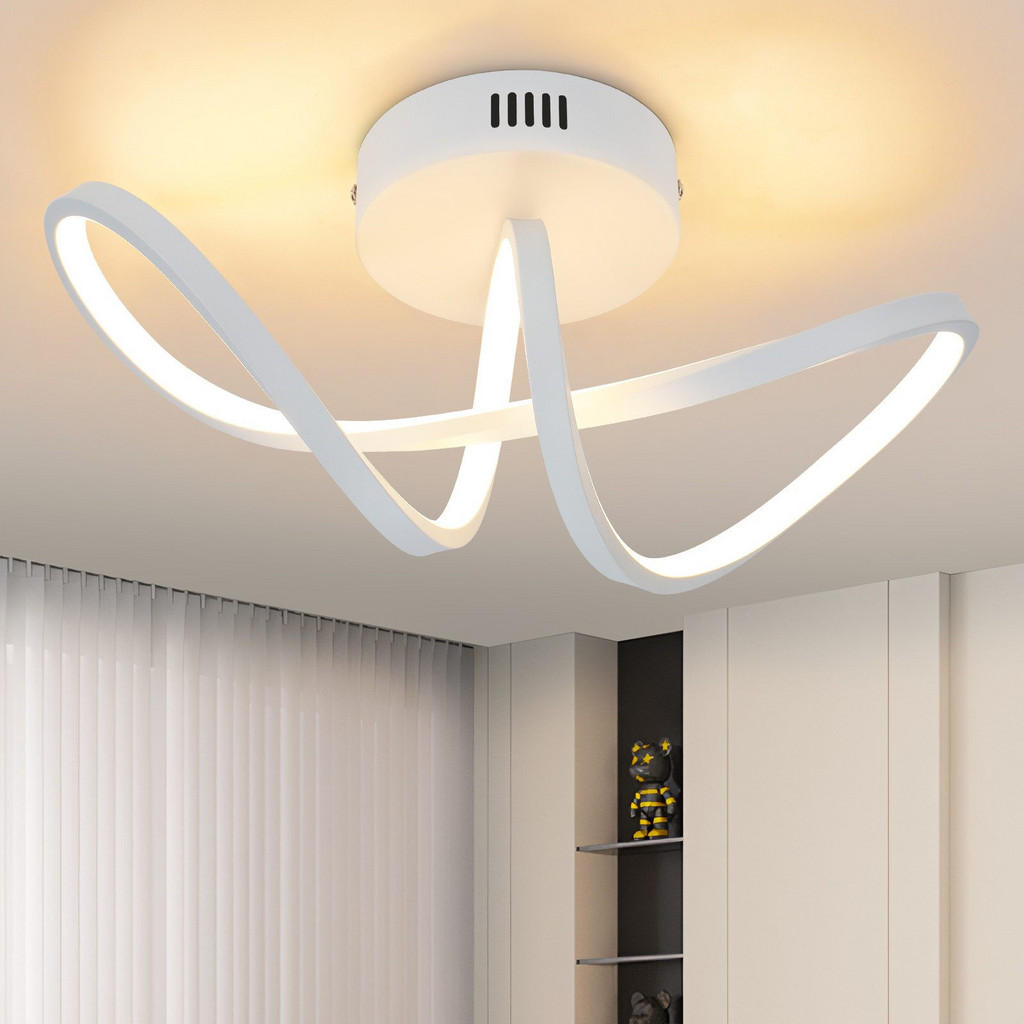 Thumbnail - Nettlife Led-Deckenleuchte, Weiß, Metall, 14.5x17x34 cm, Lampen & Leuchten, LED Beleuchtung, LED-Deckenleuchten