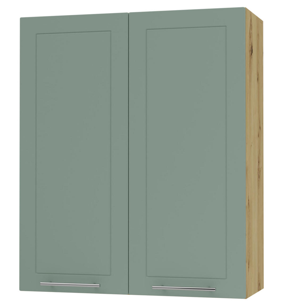 KÜCHENHÄNGESCHRANK Kvantum W4/80 Mint Matt / Eiche Artisan Matt 80 / 32,5 / 96cm - Eiche Artisan/Mintgrün, Holz/Holzwerkstoff (80/96/32.5cm) - Feldmann-Wohnen