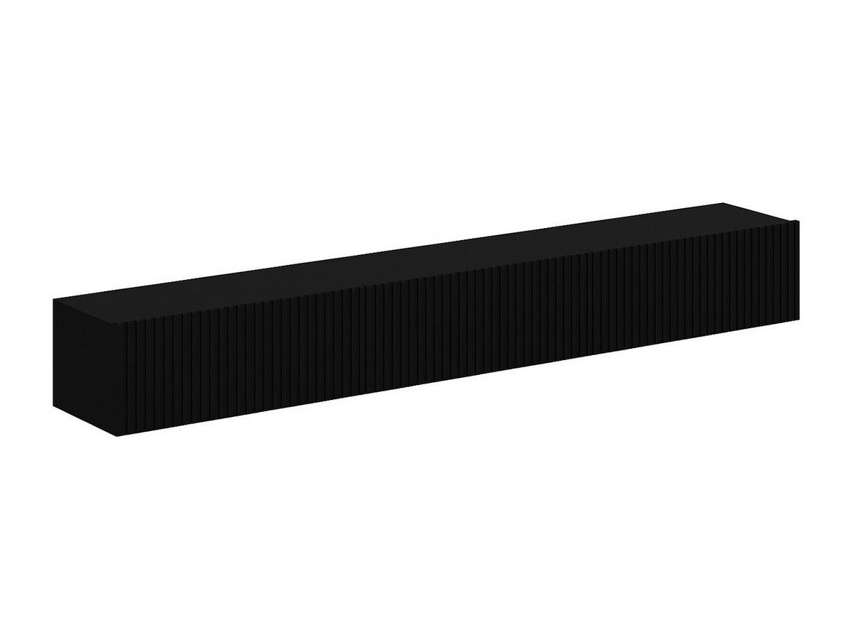 TV-HÄNGESCHRANK - 200 cm x 32 cm - holz - schwarz Dantay - Schwarz, Holz (200/25/32cm) - Vente-Unique
