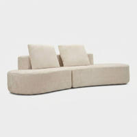 3-SITZER Sofa Bouclé Island - Beige - Beige, Kunststoff/Textil (92/78/238cm) - Pasmara
