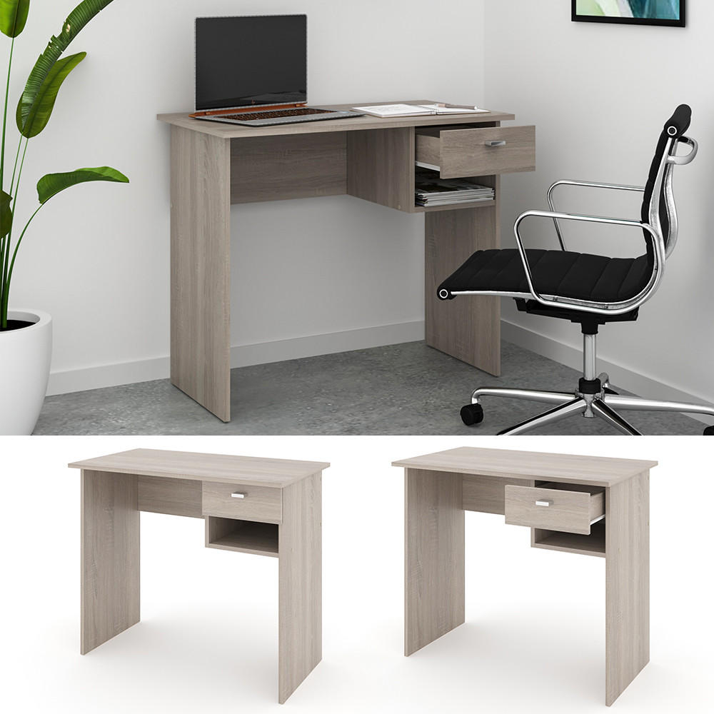 SCHREIBTISCH Colin Sonoma 90 x 50 cm - Sonoma Eiche, Holzwerkstoff (50/90/74.6cm) - Vicco