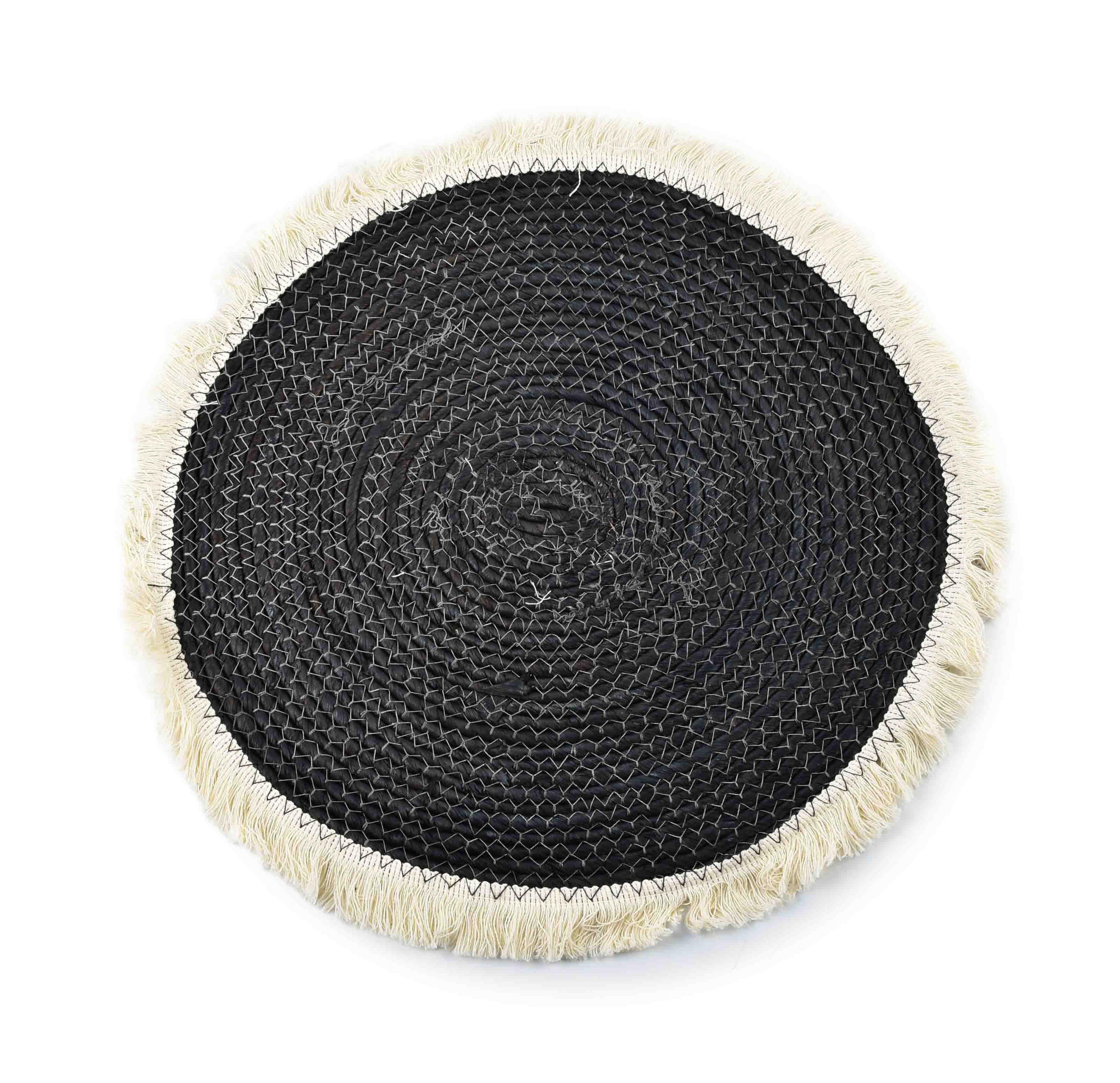 TISCHSET Bali Schwarz 38/38/0.5 cm Naturmaterial - Schwarz, Naturmaterialien (38/38/0.5cm) - Mondex