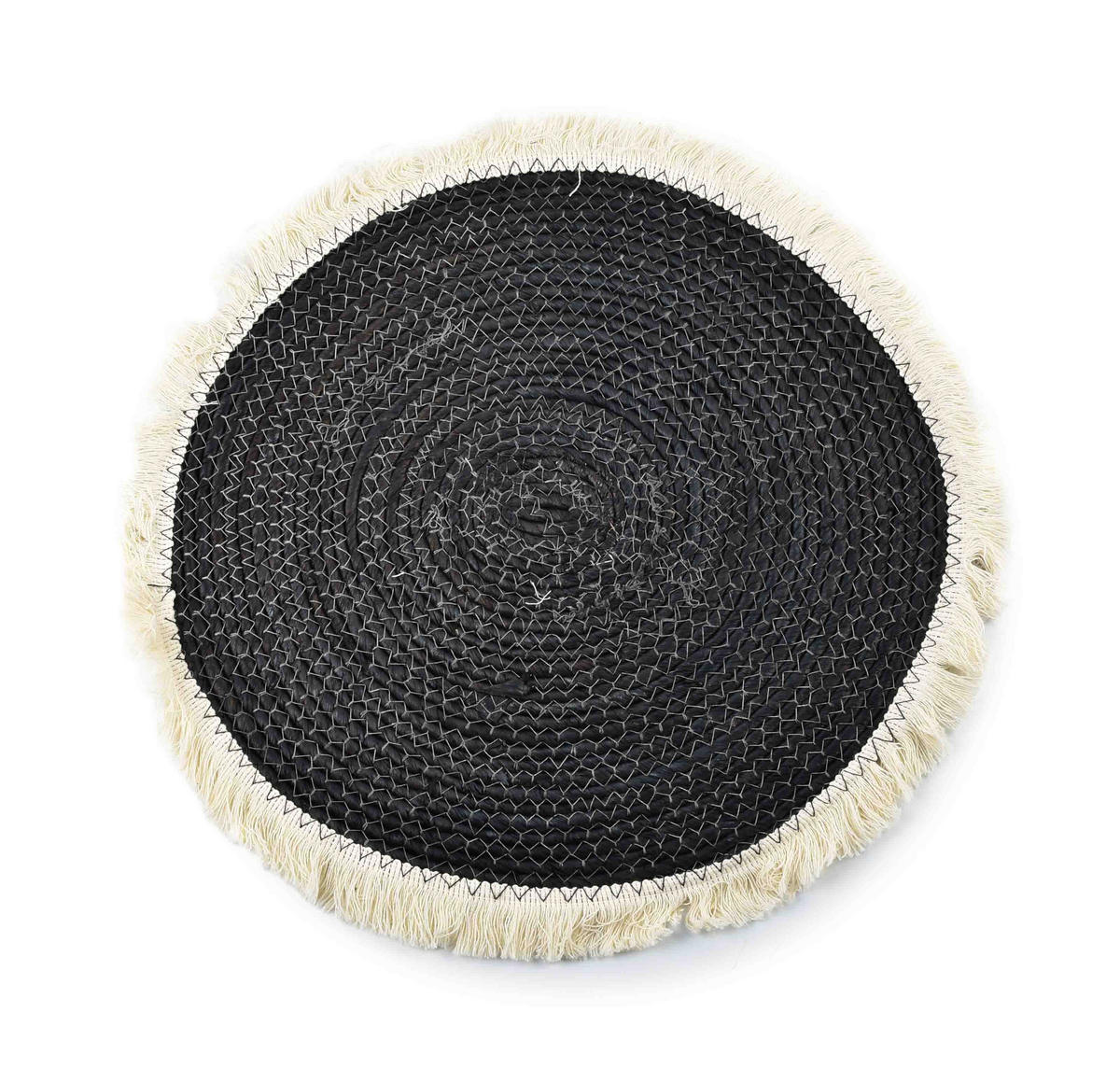 TISCHSET Bali Schwarz 38/38/0.5 cm Naturmaterial - Schwarz, Naturmaterialien (38/38/0.5cm) - Mondex